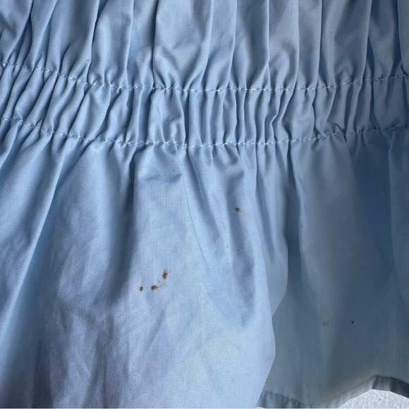 ASTR the Label Puff Sleeve Smocked Top size M light blue - Picture 7 of 7